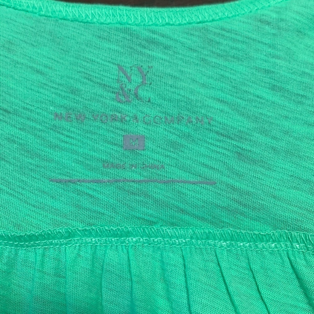 New York & Company Mint Green Razorback Tank Exercise Top - Picture 7 of 7